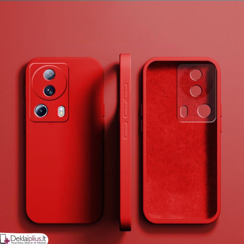 Liquid Air silikoninis raudonas dėklas - su kameros apsauga (Xiaomi 13 Lite) Liquid Air silikoninis raudonas dėklas - su kameros apsauga (Xiaomi 13 Lite)